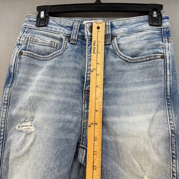 BKE Jeans Women's 26x29.5 (2) Light Blue Billie Slim Fit High Rise Flare Preppy - Picture 13 of 15